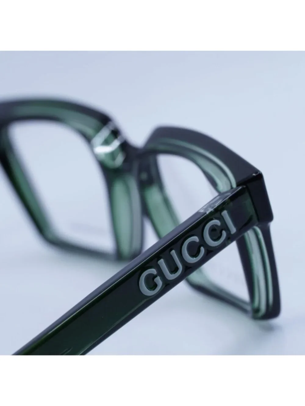 Gucci GG1725O 004 Eyeglasses Green 52mm Square Frame